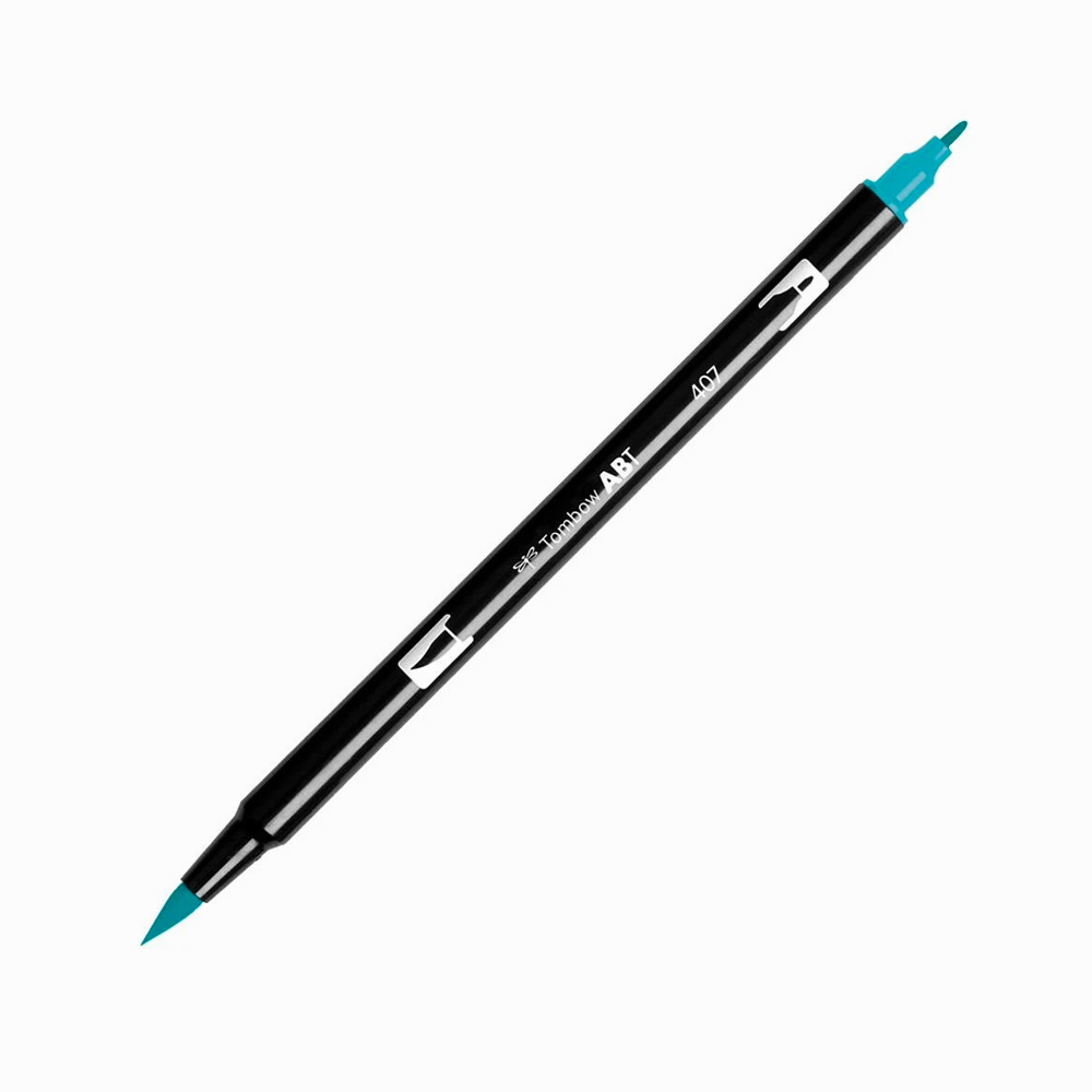 Tombow Dual Brush Pen 407 Tiki Teal 9185