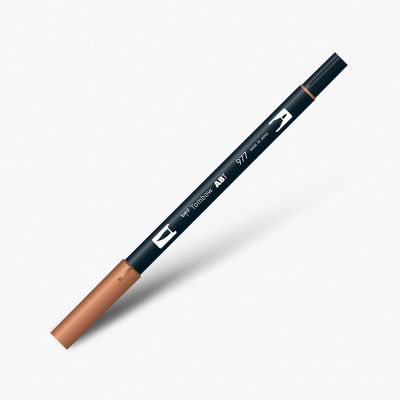 Tombow Dual Brush Pen 977 Saddle Brown