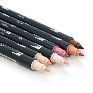 Tombow Dual Brush Pen N35 Cool Gray 12 - Thumbnail