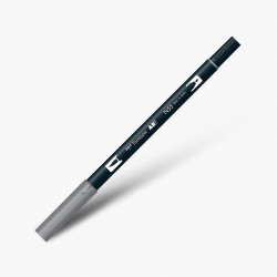 Tombow Dual Brush Pen N55 Cool Gray 7 - Thumbnail