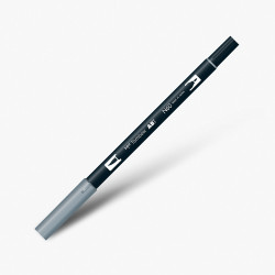 Tombow Dual Brush Pen N60 Cool Gray 6 - Thumbnail