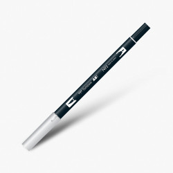 Tombow Dual Brush Pen N95 Cool Gray 1 - Thumbnail