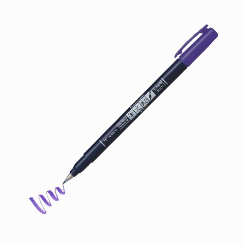 Tombow Fudenosuke Brush Çizim ve Modern Kaligrafi Kalemi Hard Tip Purple 7952