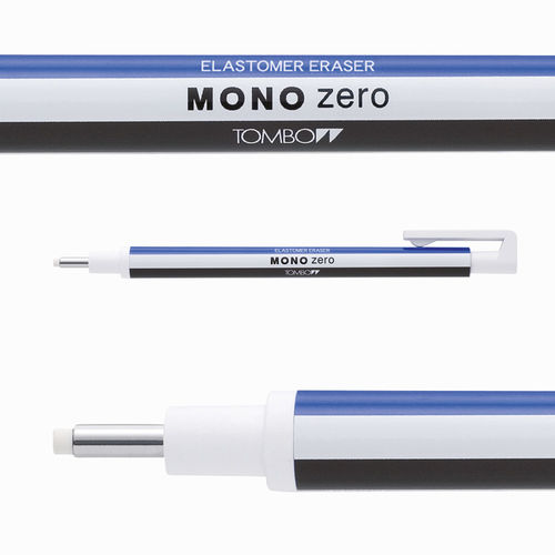 Tombow Mono Zero 2.3mm Yuvarlak Uç Kalem Silgi Çizgili EH-KUR 2451