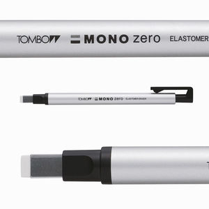 Tombow Mono Zero 2.5x5mm Düz Uç Kalem Silgi Gümüş EH-KUS04 2543 - Thumbnail