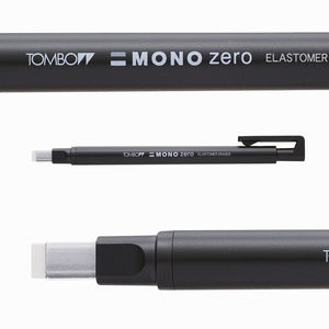 Tombow Mono Zero 2.5x5mm Düz Uç Kalem Silgi Siyah EH-KUS11 2536 - Thumbnail