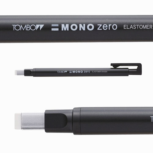 Tombow Mono Zero 2.5x5mm Düz Uç Kalem Silgi Siyah EH-KUS11 2536