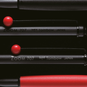 Tombow Zoom 707 Tükenmez Kalem Siyah/Kırmızı BC-ZS2 4990 - Thumbnail