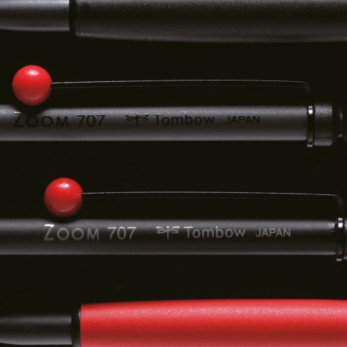Tombow Zoom 707 Tükenmez Kalem Siyah/Kırmızı BC-ZS2 4990