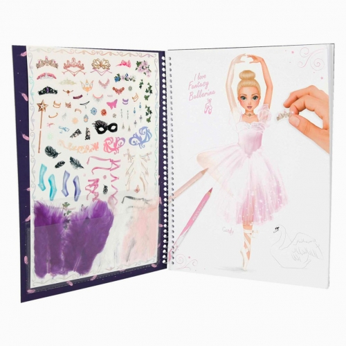 Top Model Fantasy Ballerina Stickerlı Boyama Kitabı 0410195_A 7631