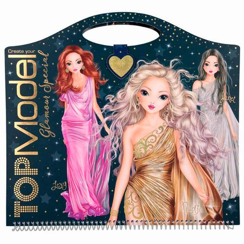 Top Model Glamour Sticker ve Boyama Kitabı 10733A 0581