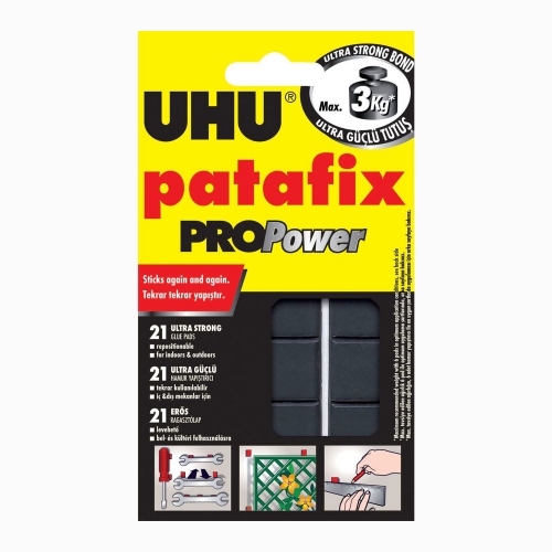 UHU Patafix PROPower 21 Ad. Ultra Güçlü Siyah Hamur Yapıştırıcı 40790 7907