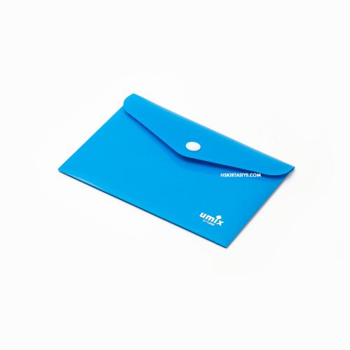 Umix Çıtçıtlı Zarf Dosya A6 Mavi 8153