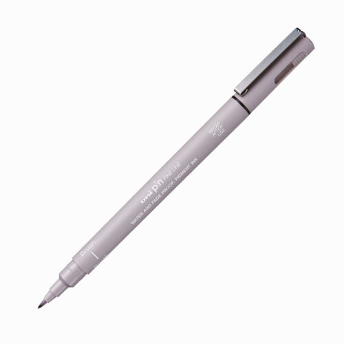 Uni Pin Brush Fırça Uçlu Kalem BR-200 Light Grey 0848