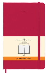 Victoria's Journals 2024 Classic Günlük Ajanda 13x21 Fuşya 1760 - Thumbnail