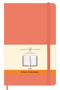 Victoria's Journals 2024 Classic Günlük Ajanda 13x21 Pembe 1739 - Thumbnail