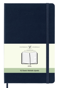Victoria's Journals 2024 Classic Haftalık Ajanda A4 Lacivert 1470 - Thumbnail