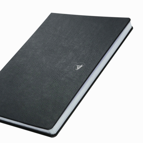 Victoria's Journals A5 Zipper Folder Çizgili Defter Siyah 7365