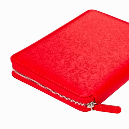 Victoria's Journals Panama Zipper Folder Organizer Defter Kırmızı 7648