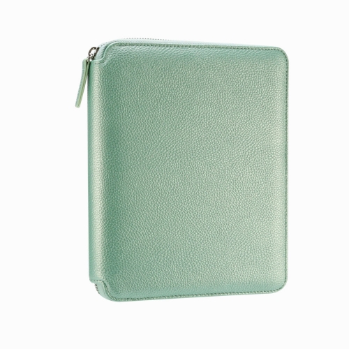 Victoria's Journals Sedefli Yeşil Buffalo Zipper Folder Organizer Defter 7815