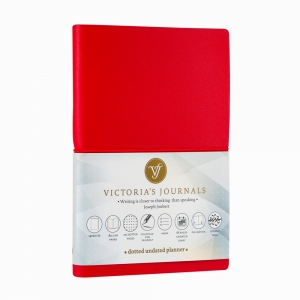 Victoria's Journals Smyth Elastic Bujo Süresiz Planlayıcı-ajanda 14x20 Cm Kırmızı 0133 - Thumbnail