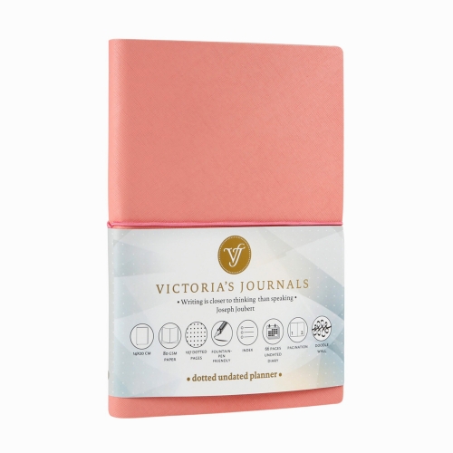 Victoria's Journals Smyth Elastic Bujo Süresiz Planlayıcı-ajanda 14x20 Cm Pembe 0126