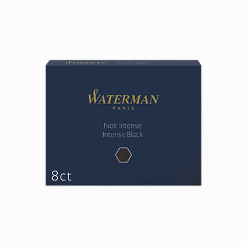 Waterman 8'li Standart Uzun Kartuş Intense Black 0194
