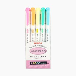 Zebra Mildliner Çift Taraflı İşaretleme Kalemi Pastel Renkler 6608 - Thumbnail