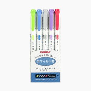 Zebra Mildliner Çift Taraflı İşaretleme Kalemi Soğuk Renkler 6707 - Thumbnail