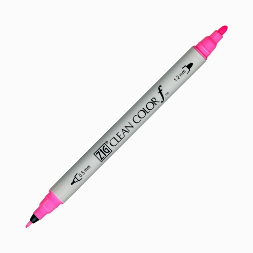 Zig Kuretake Clean Color Çift Taraflı Keçeli Kalem Neon Pink 8759